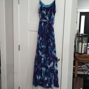 Maxi dress with spaghetti straps
